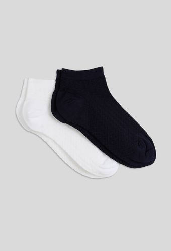 Chaussettes imprimées losanges x2 - MONOPRIX FEMME - Modalova