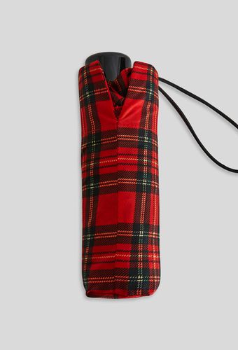 Mini parapluie imprimé tartan - MONOPRIX FEMME - Modalova