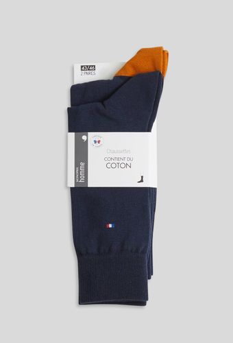 Lot de 2 paires de chaussettes fantaisies en coton - MONOPRIX HOMME - Modalova