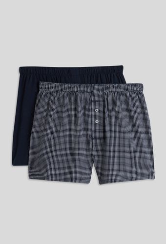 Lot de 2 caleçons à carreaux en coton BIO, certifié OEKO-TEX - MONOPRIX HOMME - Modalova