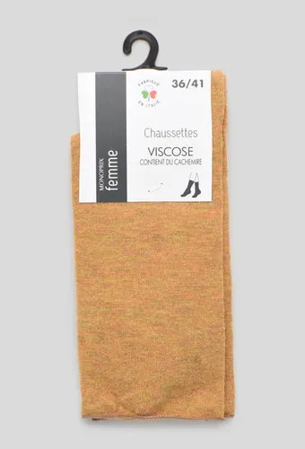 Chaussettes hautes contenant du cachemire - MONOPRIX FEMME - Modalova