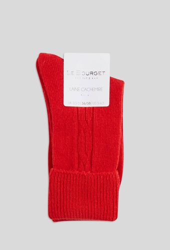 Paire de chaussettes torsadées en laine et cachemire - LE BOURGET - Modalova