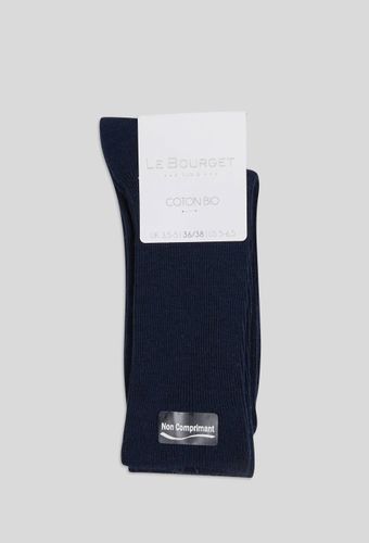 Paire de chaussettes à fines cotes en coton BIO - LE BOURGET - Modalova