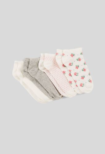 Lot de 4 paires de mini-socquettes fantaisie en coton - MONOPRIX FEMME - Modalova