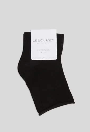Paire de socquettes à bords roulottés en coton - LE BOURGET - Modalova