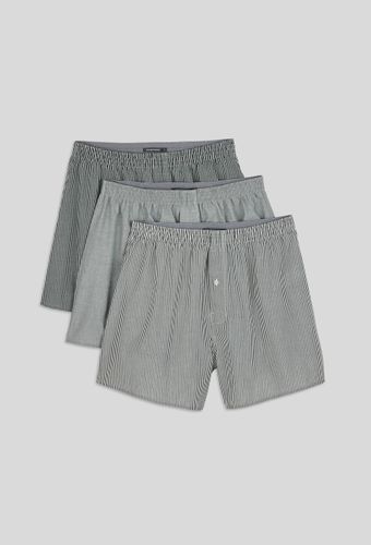 Lot de 3 caleçons à carreaux & à rayures en coton BIO GOTS - MONOPRIX - Modalova