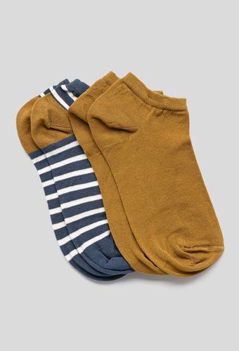 Lot de 2 chaussettes rayées - MONOPRIX FEMME - Modalova