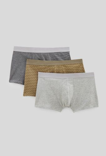 Lot de 3 boxers à rayures & à pois en coton BIO, certifié OEKO-TEX - MONOPRIX - Modalova