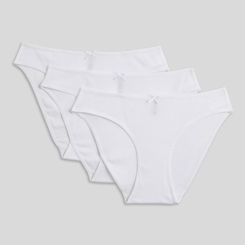 Lot de 3 culottes côtelées CAMELIA en coton BIO GOTS - MONOPRIX - Modalova