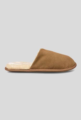 Mules fourrées en cuir suede - MONOPRIX PREMIUM - Modalova