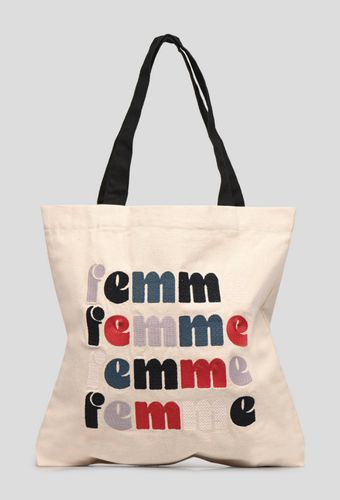 Tote bag brodé Femme - MONOPRIX FEMME - Modalova