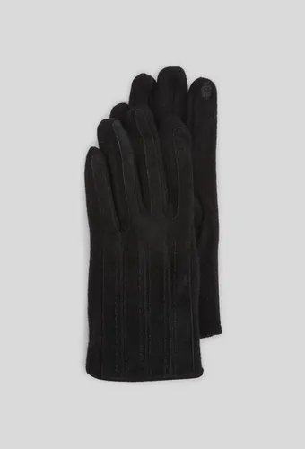 Gants tactiles bi-matière, croûte de cuir responsable et contenant de la laine - MONOPRIX PREMIUM - Modalova