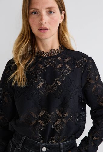 Blouse manches longues en dentelle - MONOPRIX - Modalova