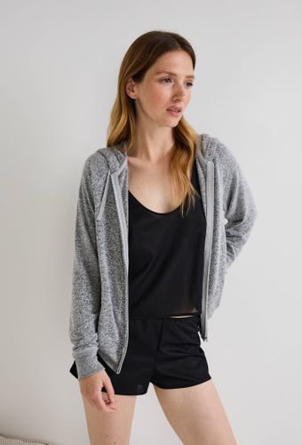 Sweat zippé à capuche doux et léger - MONOPRIX - Modalova