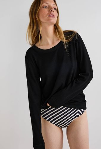 Pull col rond uni doux et léger - MONOPRIX - Modalova