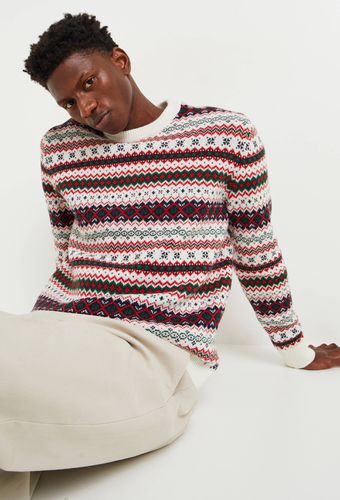 Pull jacquard de Noël contenant de la laine, Oeko-tex - MONOPRIX HOMME - Modalova