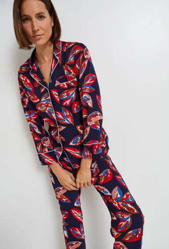 Pyjama ceinturé imprimé, certifié EcoVero et OEKO-TEX - MONOPRIX LINGERIE - Modalova