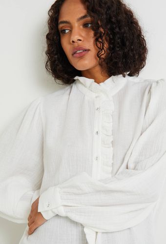 Chemise unie en coton BIO, certifié GOTS - MONOPRIX FEMME - Modalova