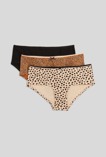 Lot de 3 shorties GARANCE en coton BIO imprimé - MONOPRIX - Modalova