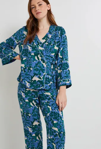 Pyjama kimono imprimé, certifié EcoVero et OEKO-TEX - MONOPRIX LINGERIE - Modalova