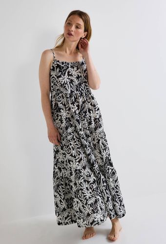 Chemise de nuit longue fines bretelles imprimée en coton BIO - MONOPRIX LINGERIE - Modalova