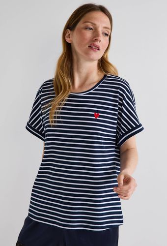T-shirt manches courtes rayé en coton BIO - MONOPRIX LINGERIE - Modalova