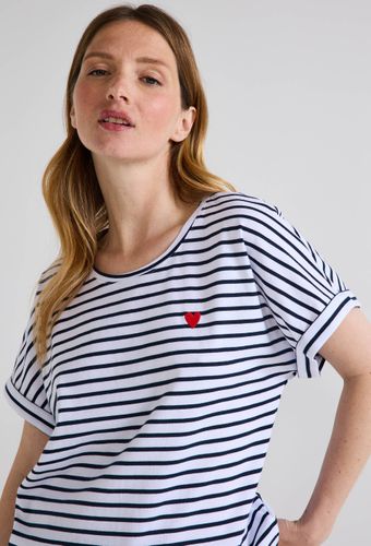 T-shirt manches courtes rayé en coton BIO GOTS - MONOPRIX - Modalova