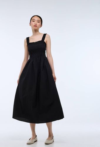 Robe midi smockée en coton BIO GOTS - MONOPRIX - Modalova