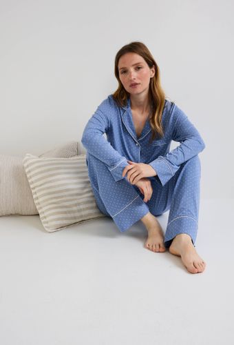 Pyjama long fluide imprimé - MONOPRIX - Modalova