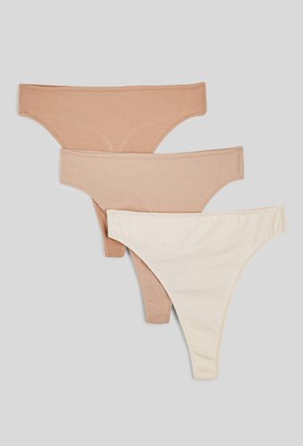 Lot de 3 strings ALIX en coton BIO GOTS - MONOPRIX - Modalova