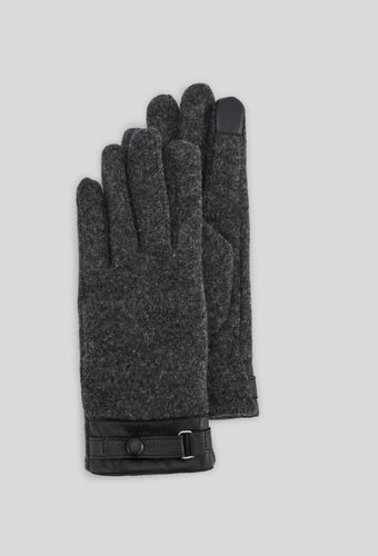 Gants bi-matière en cuir, contenant de la laine - MONOPRIX PREMIUM - Modalova