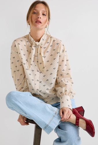 Blouse manches longues détails cou - MONOPRIX - Modalova