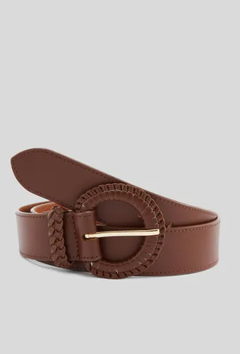 Ceinture tressée à boucle, cuir responsable - MONOPRIX PREMIUM - Modalova