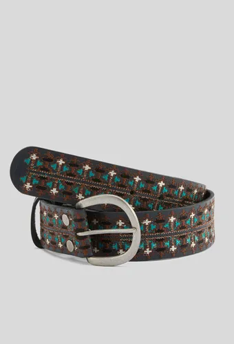 Ceinture brodée 4cm, cuir responsable - MONOPRIX PREMIUM - Modalova