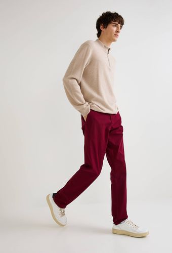 Pantalon chino straight en coton BIO - MONOPRIX - Modalova