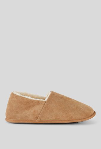 Chaussons fourrés en cuir suede - MONOPRIX PREMIUM - Modalova