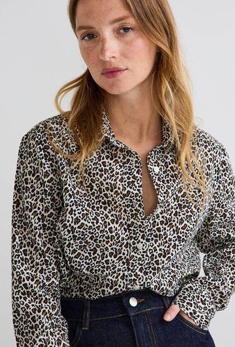 Chemise imprimée manches longues en coton BIO - MONOPRIX - Modalova