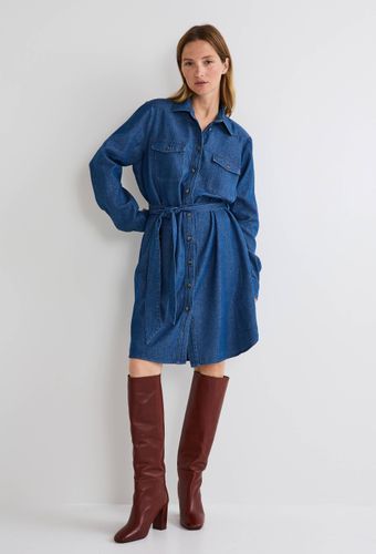 Robe courte denim en coton BIO GOTS - MONOPRIX - Modalova