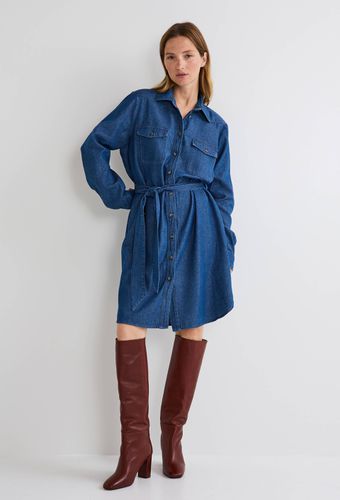 Robe denim manches longues en coton BIO - MONOPRIX - Modalova