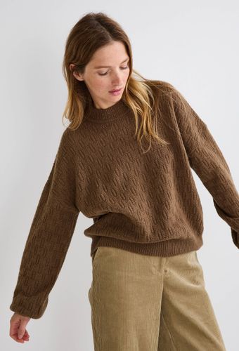 Pull col rond contenant de la laine - MONOPRIX - Modalova