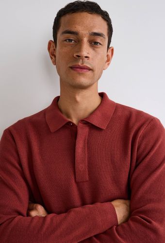 Pull col polo en mélange coton et cachemire - MONOPRIX - Modalova