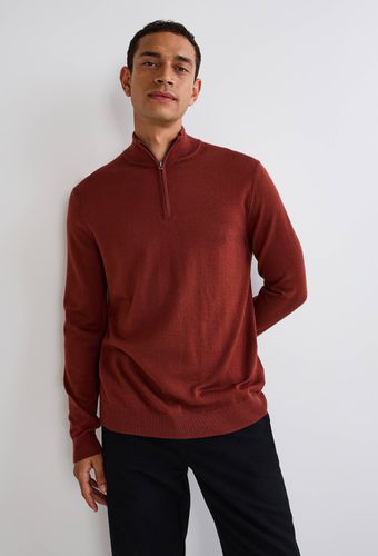 Pull col camionneur en laine mérinos - MONOPRIX - Modalova