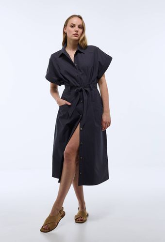 Robe midi cintrée unie en coton BIO GOTS - MONOPRIX - Modalova