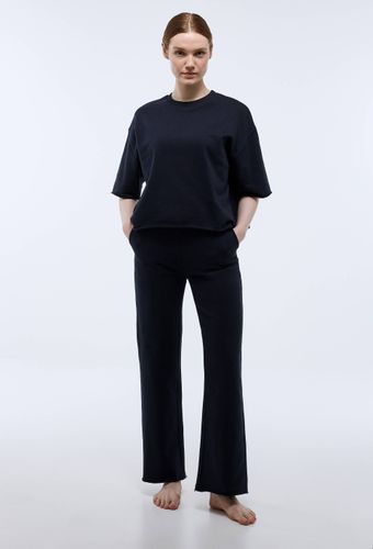 Pantalon uni en molleton de coton BIO - MONOPRIX - Modalova