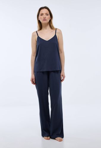 Pyjama fines bretelles uni en coton jersey BIO - MONOPRIX - Modalova