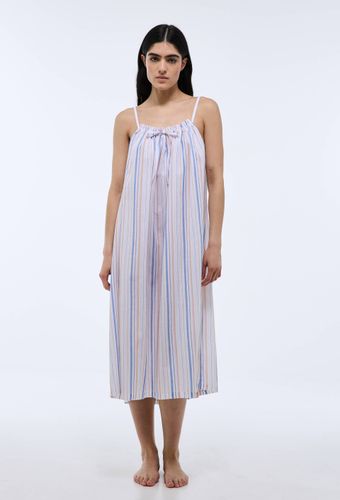 Chemise de nuit rayée en coton bio GOTS - MONOPRIX - Modalova