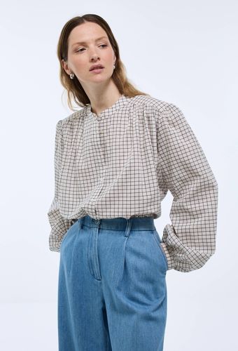 Blouse manches longues à carreaux en coton BIO GOTS - MONOPRIX - Modalova