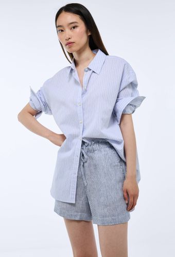 Short en lin rayé - MONOPRIX - Modalova