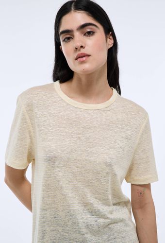 T-shirt à manches courtes uni en lin - MONOPRIX PREMIUM - Modalova