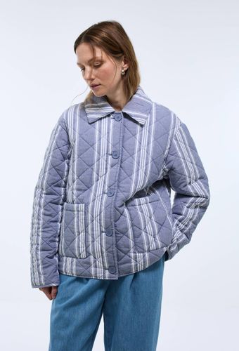 Veste matelassée à rayures en coton - MONOPRIX - Modalova